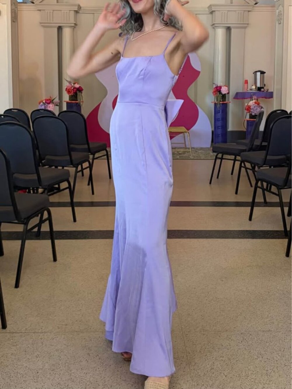 AZAZIE x Barbie™ Purple Bridesmaid Wedding Guest Dress - Picture 5 of 6